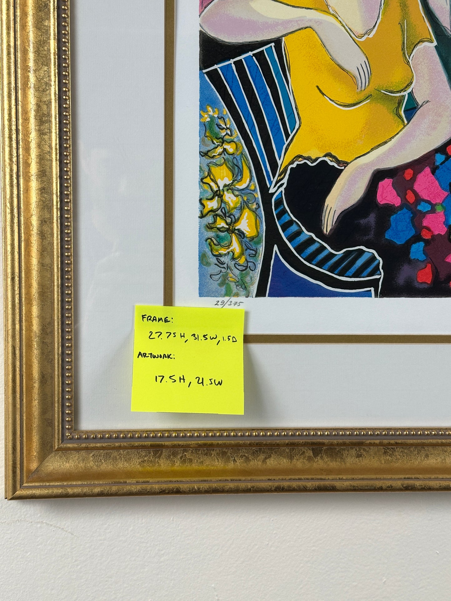 Patricia Govezensky 'Girltalk' Signed Serigraph 29/375 with COA, Framed