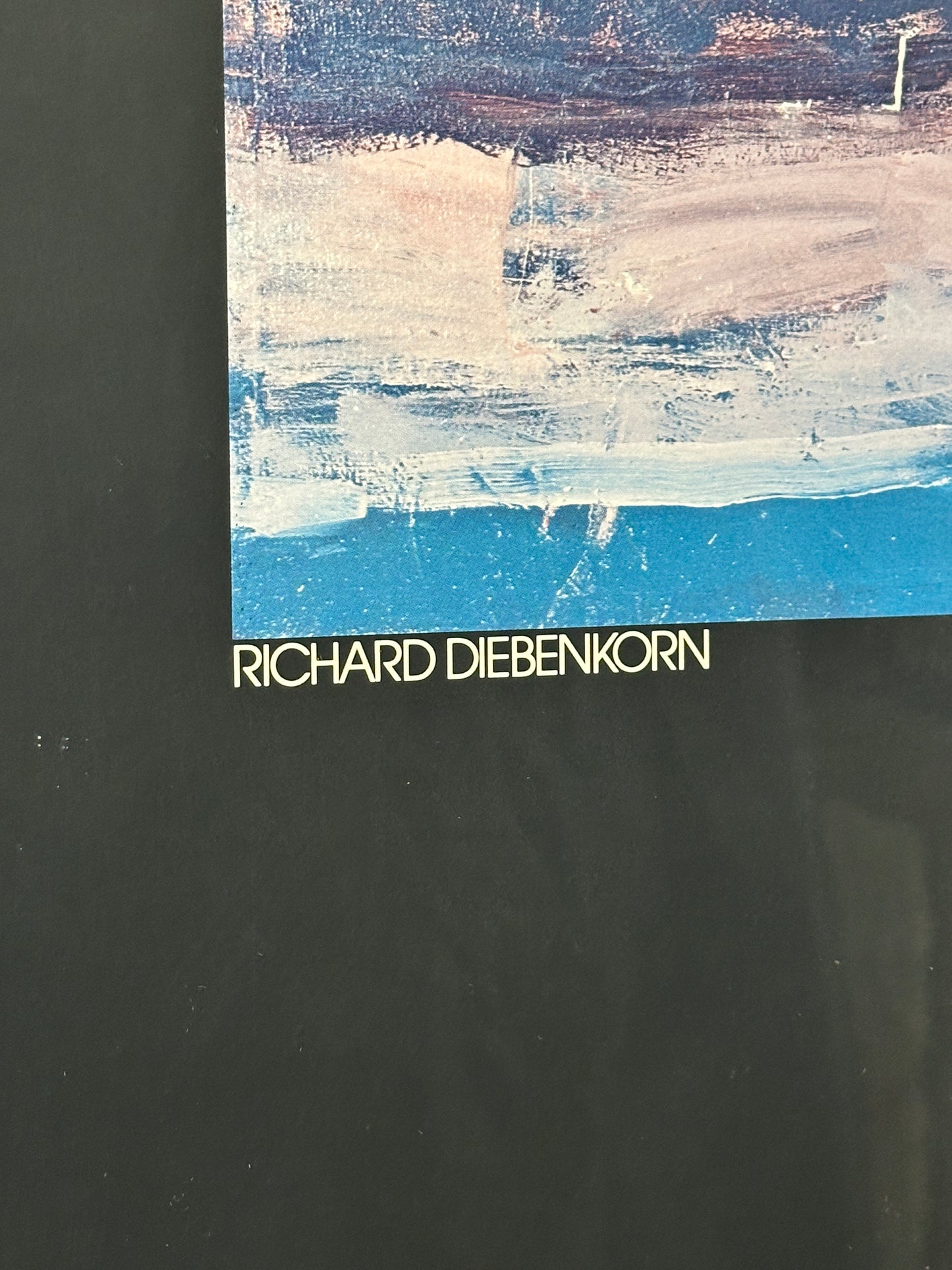 Diebenkorn 'Berkeley #59' 1977 Berggruen Gallery Exhibition Poster, Framed