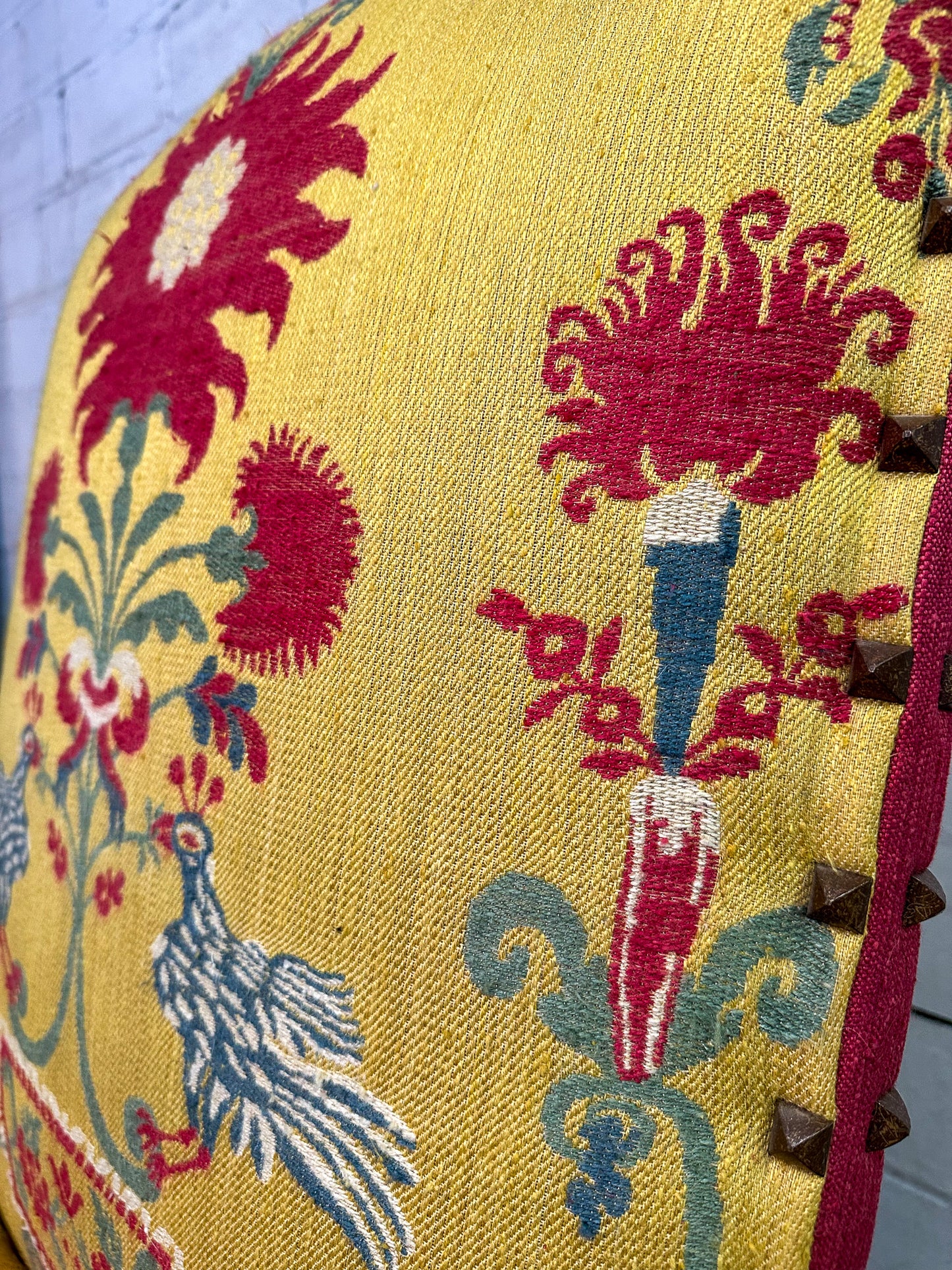 Exquisitely Detailed French 19th Century Louis XIV Armchair with Ottoman