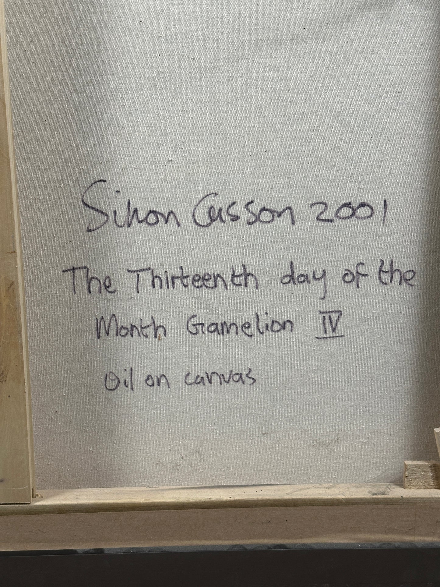 Simon Casson 'Gamelion IV' 2001 Oil on Canvas, British Contemporary Art