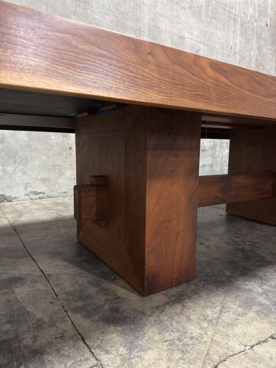 Uhuru Design Custom Walnut Extension Dining Table — Commissioned for George Clooney, 2010, Brooklyn NY
