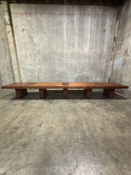 Uhuru Design Custom Walnut Extension Dining Table — Commissioned for George Clooney, 2010, Brooklyn NY