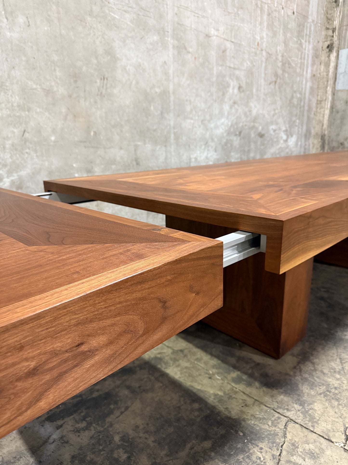 Uhuru Design Custom Walnut Extension Dining Table — Commissioned for George Clooney, 2010, Brooklyn NY