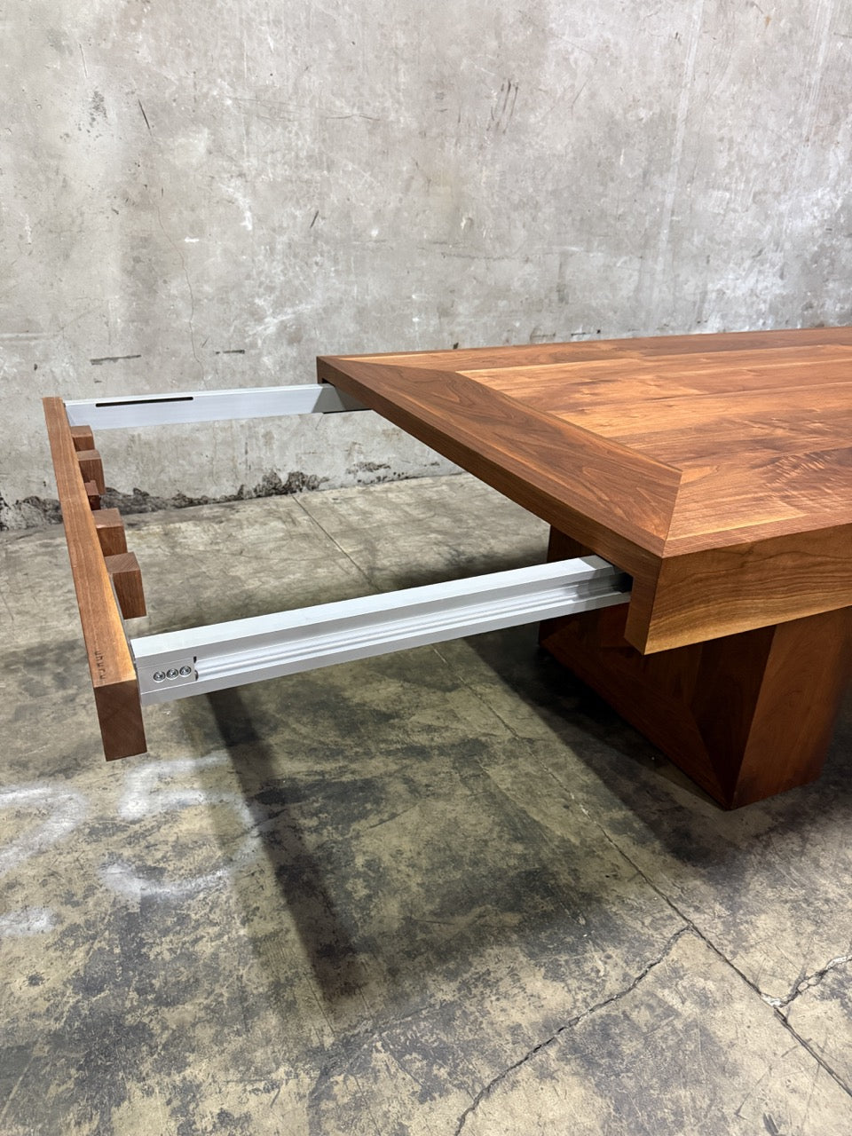 Uhuru Design Custom Walnut Extension Dining Table — Commissioned for George Clooney, 2010, Brooklyn NY