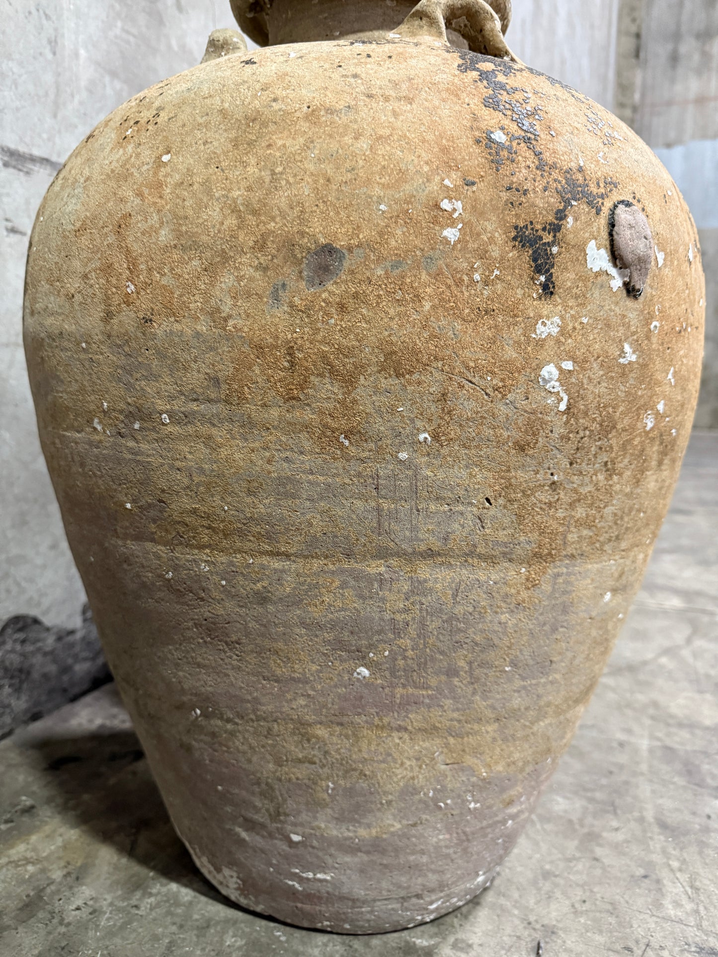 Pair of Antique Mediterranean Terracotta Olive Jars, c. 1880