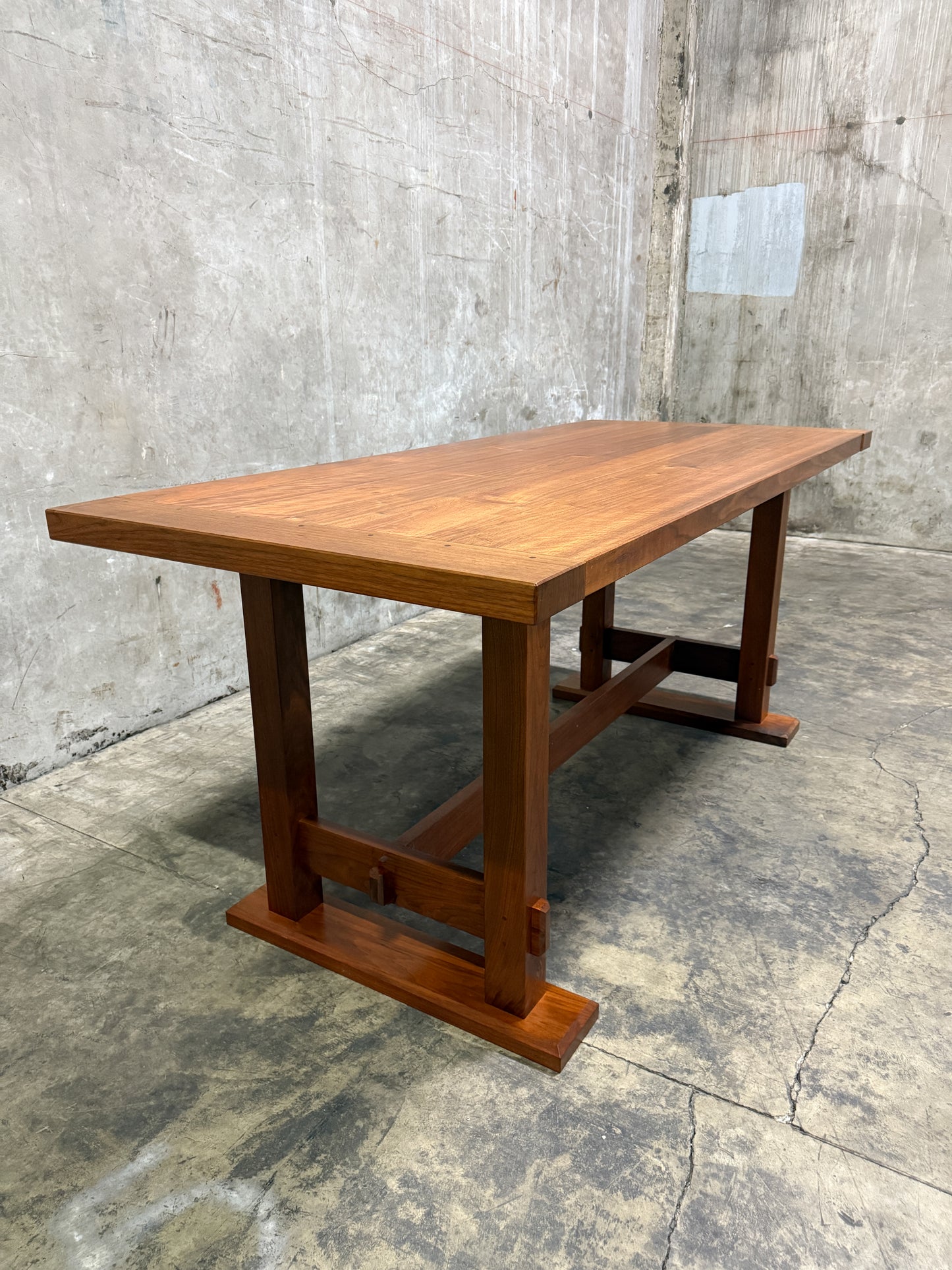 Uhuru Design High-Top Table in Walnut — Commissioned for George Clooney, 2010, Brooklyn NY