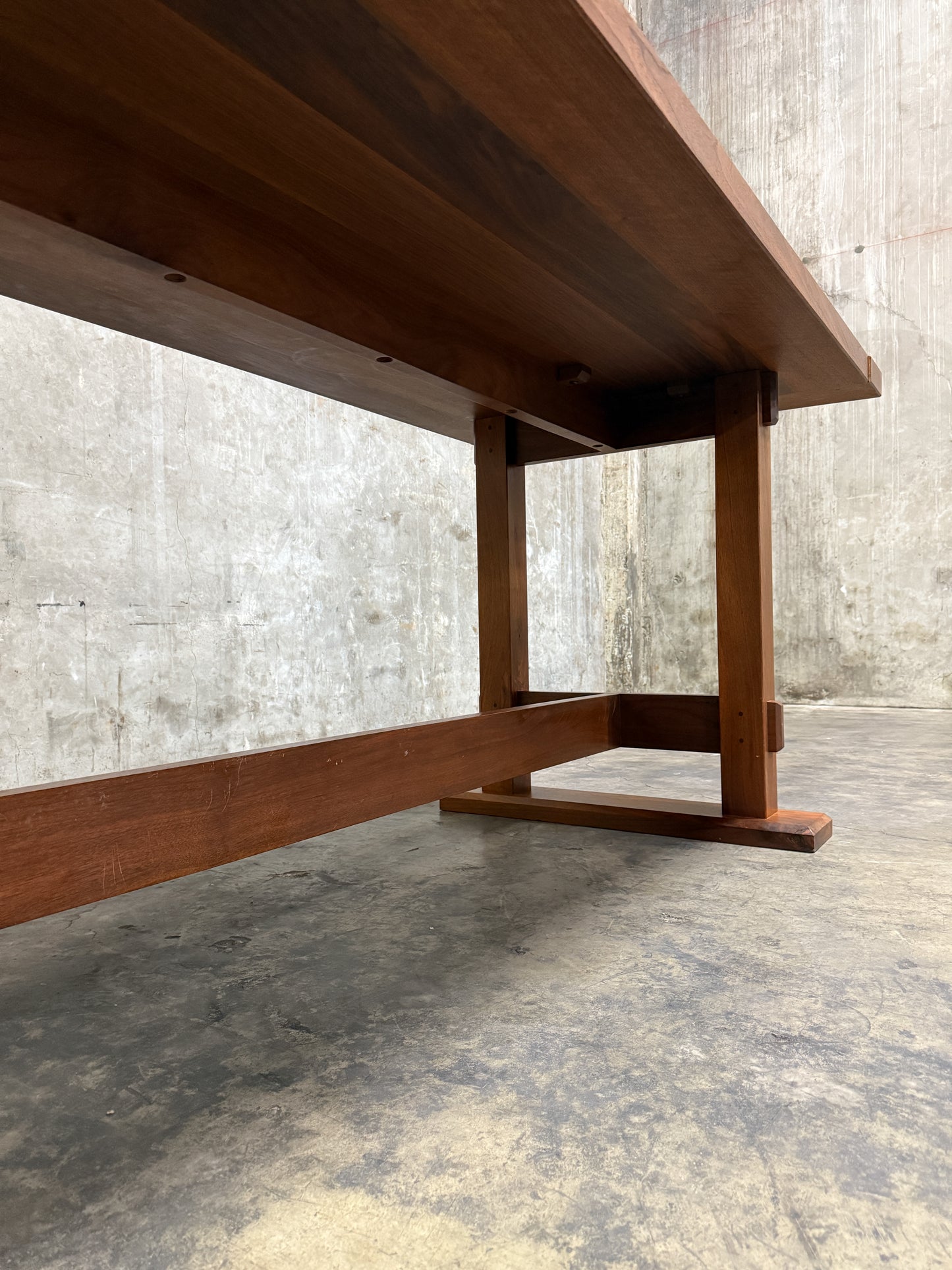 Uhuru Design High-Top Table in Walnut — Commissioned for George Clooney, 2010, Brooklyn NY