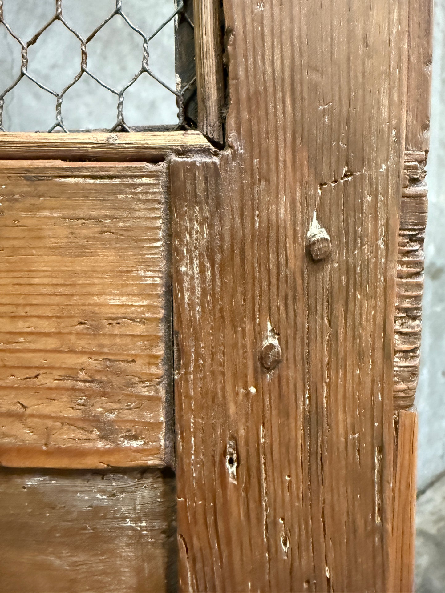 Antique 19th Century French Carved Pine Buffet Deux-Corps with Floral and Bird Motifs