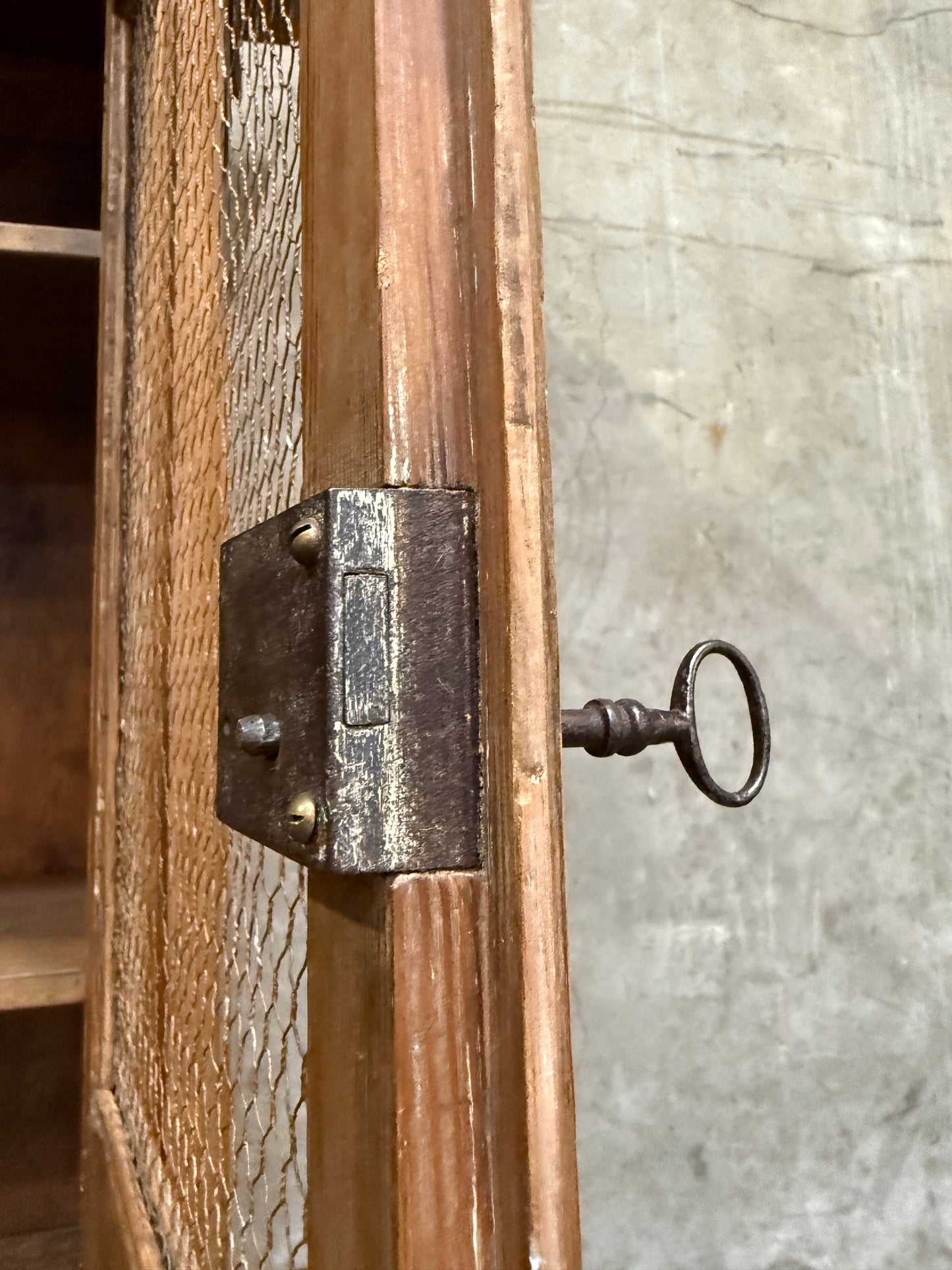 Antique 19th Century French Carved Pine Buffet Deux-Corps with Floral and Bird Motifs