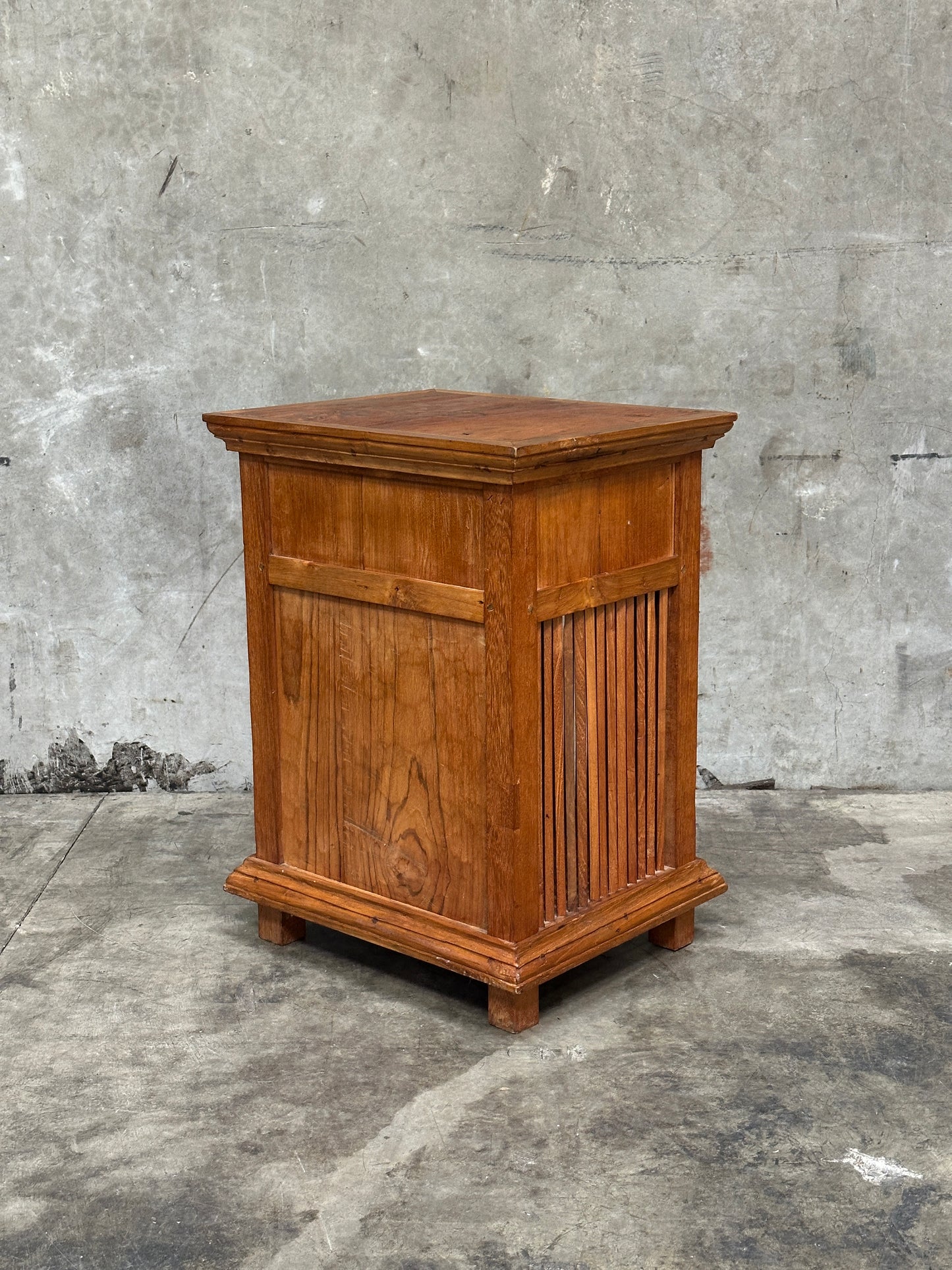 Hand-Carved Polychrome Cabinet, Mexican Folk Art, Spanish Cedar