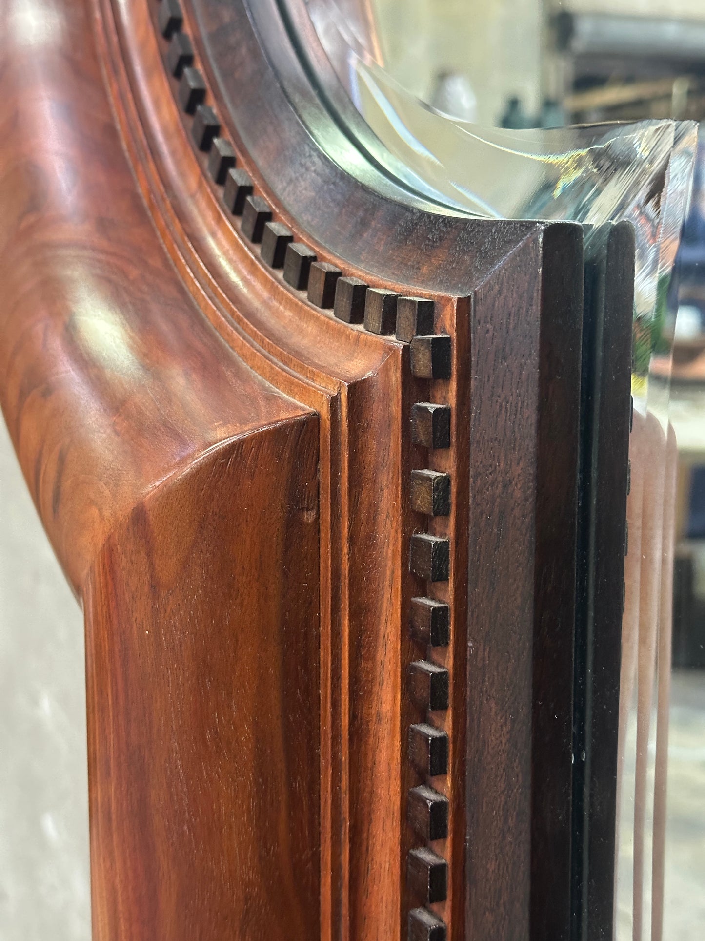 Theodore Alexander 'Uppingham Cavetto Quatrefoil' Walnut Mirror