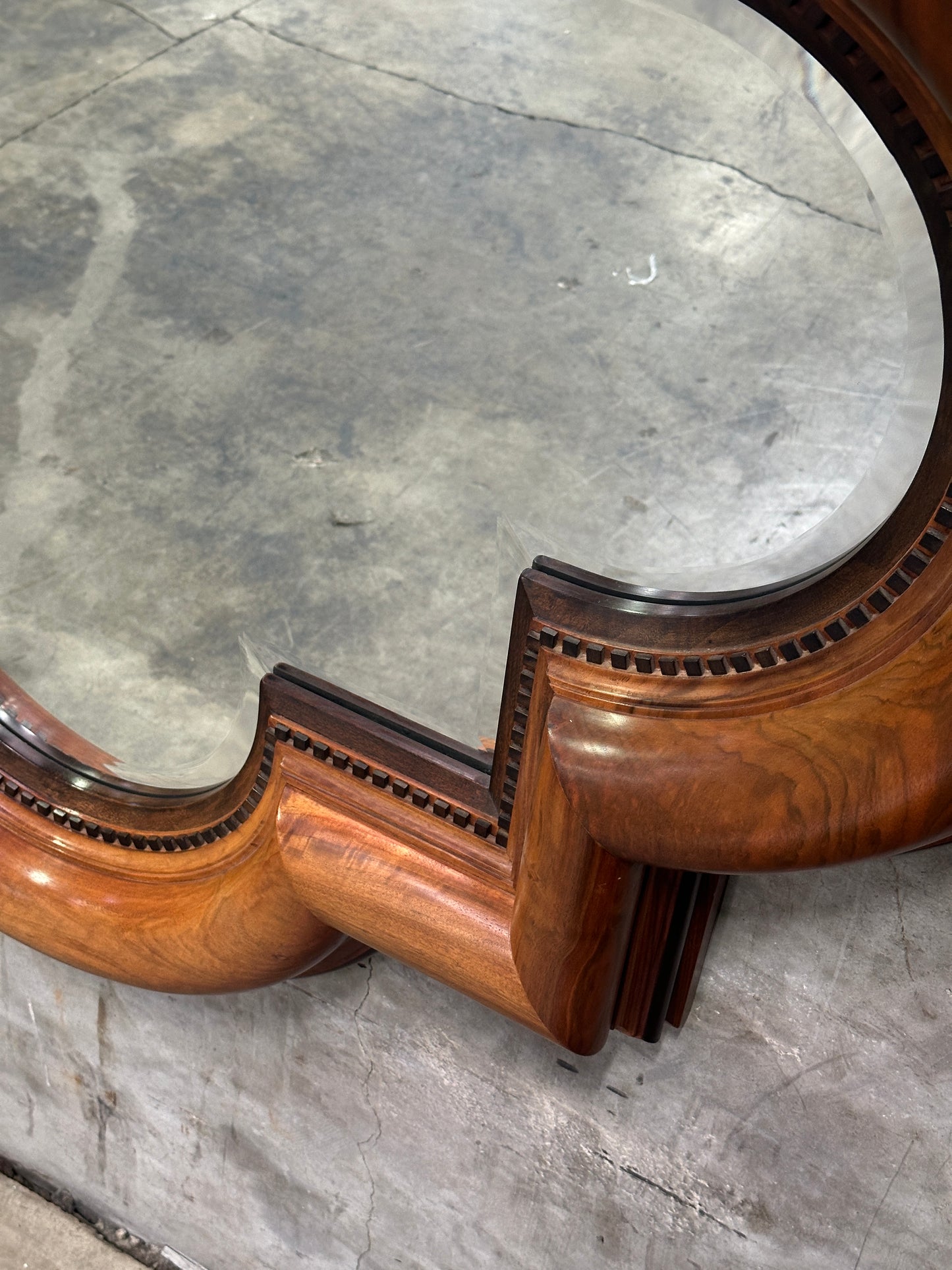 Theodore Alexander 'Uppingham Cavetto Quatrefoil' Walnut Mirror