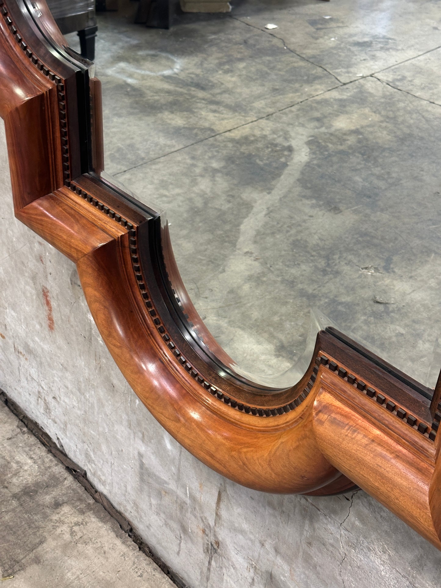 Theodore Alexander 'Uppingham Cavetto Quatrefoil' Walnut Mirror