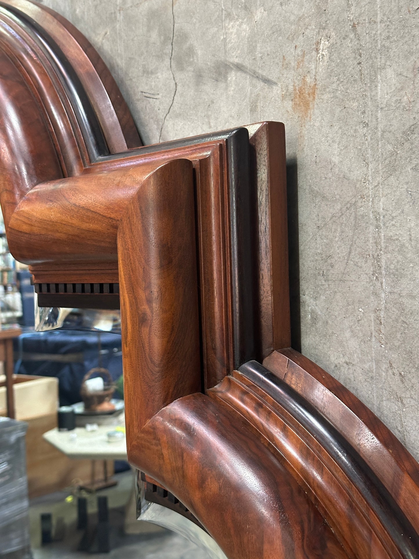 Theodore Alexander 'Uppingham Cavetto Quatrefoil' Walnut Mirror