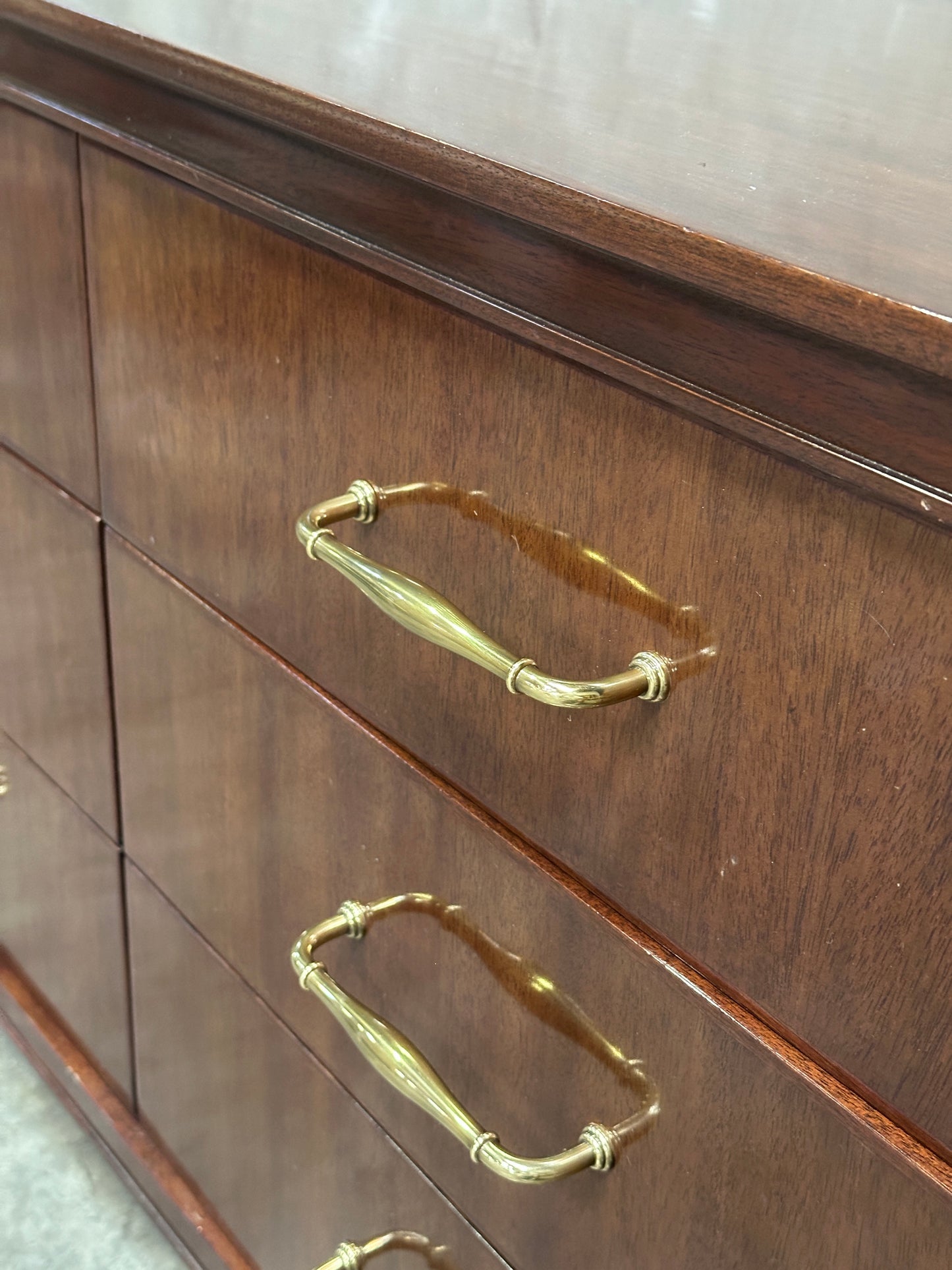 C. Mariani Custom Studio Walnut Sideboard, San Francisco, Nine Drawers