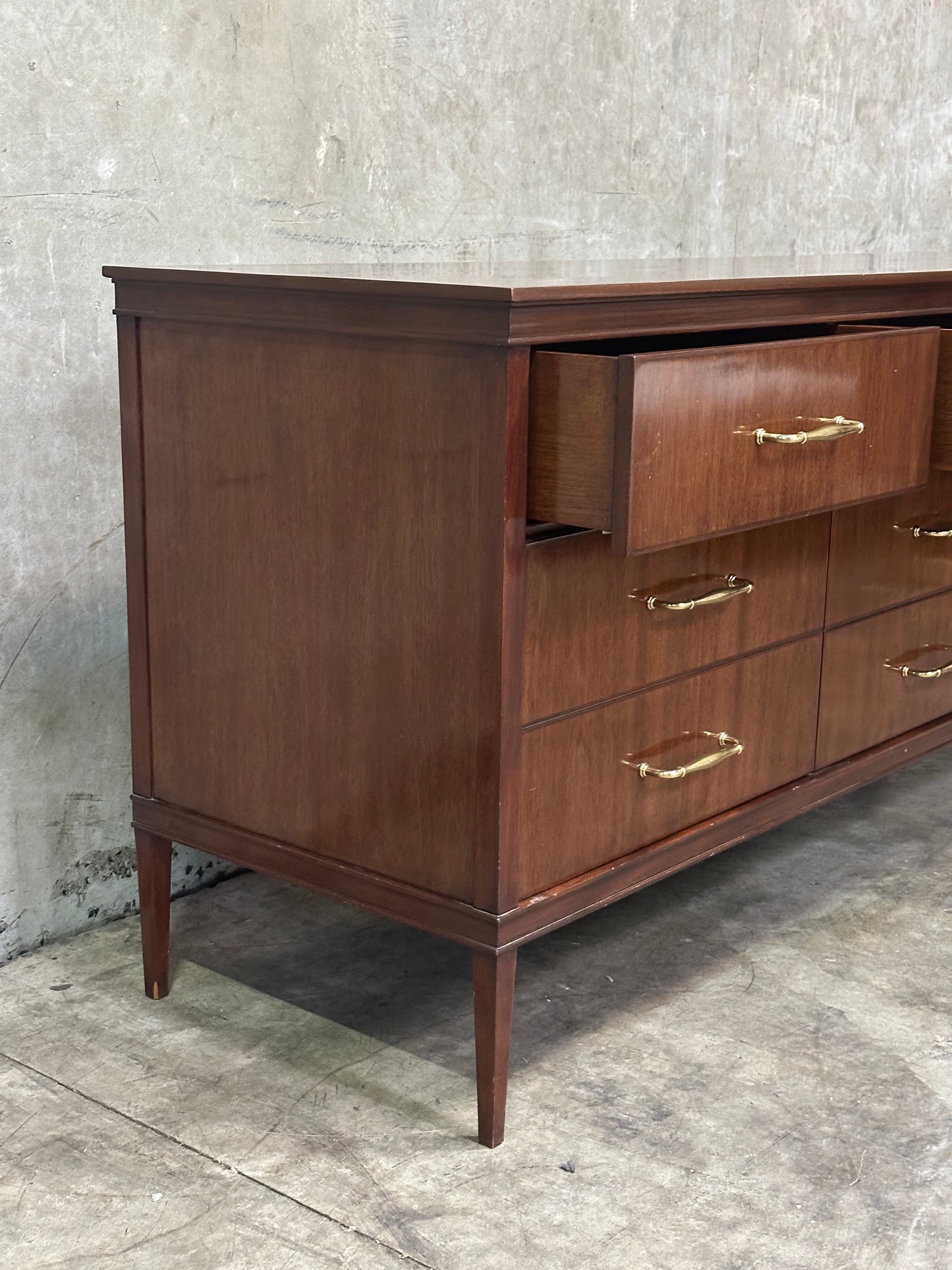 C. Mariani Custom Studio Walnut Sideboard, San Francisco, Nine Drawers