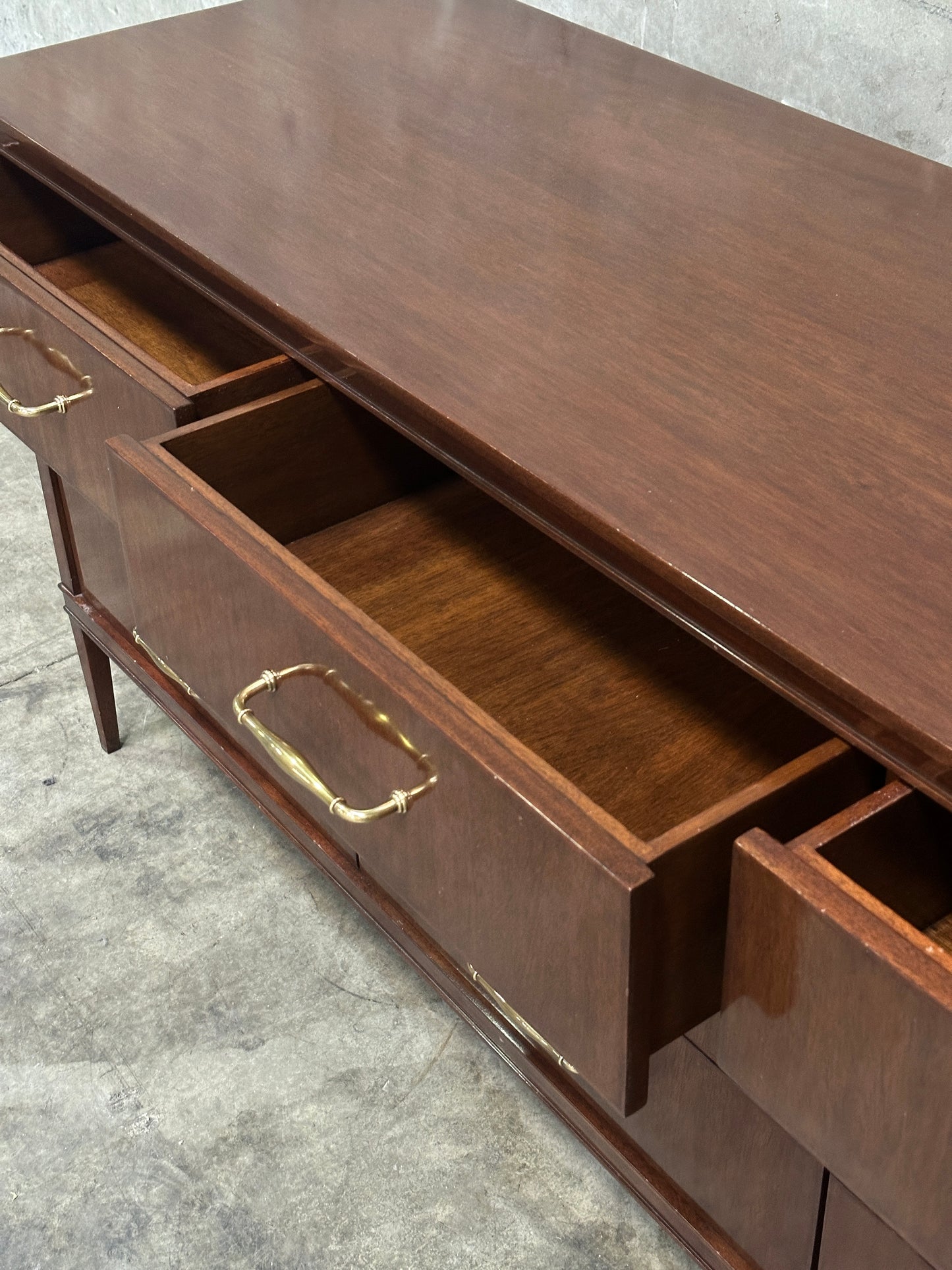 C. Mariani Custom Studio Walnut Sideboard, San Francisco, Nine Drawers