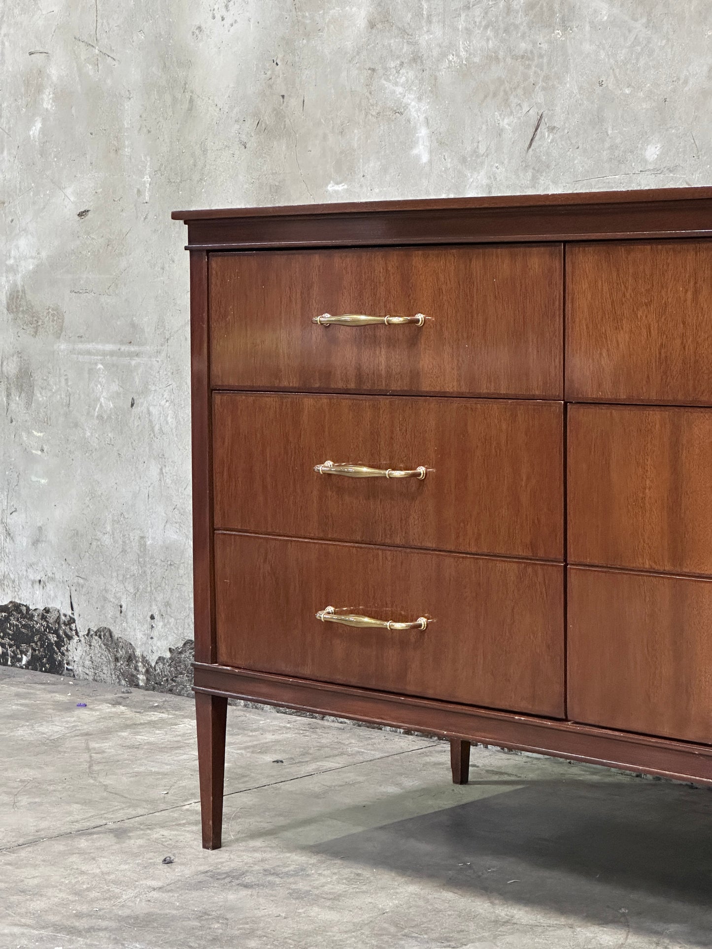 C. Mariani Custom Studio Walnut Sideboard, San Francisco, Nine Drawers