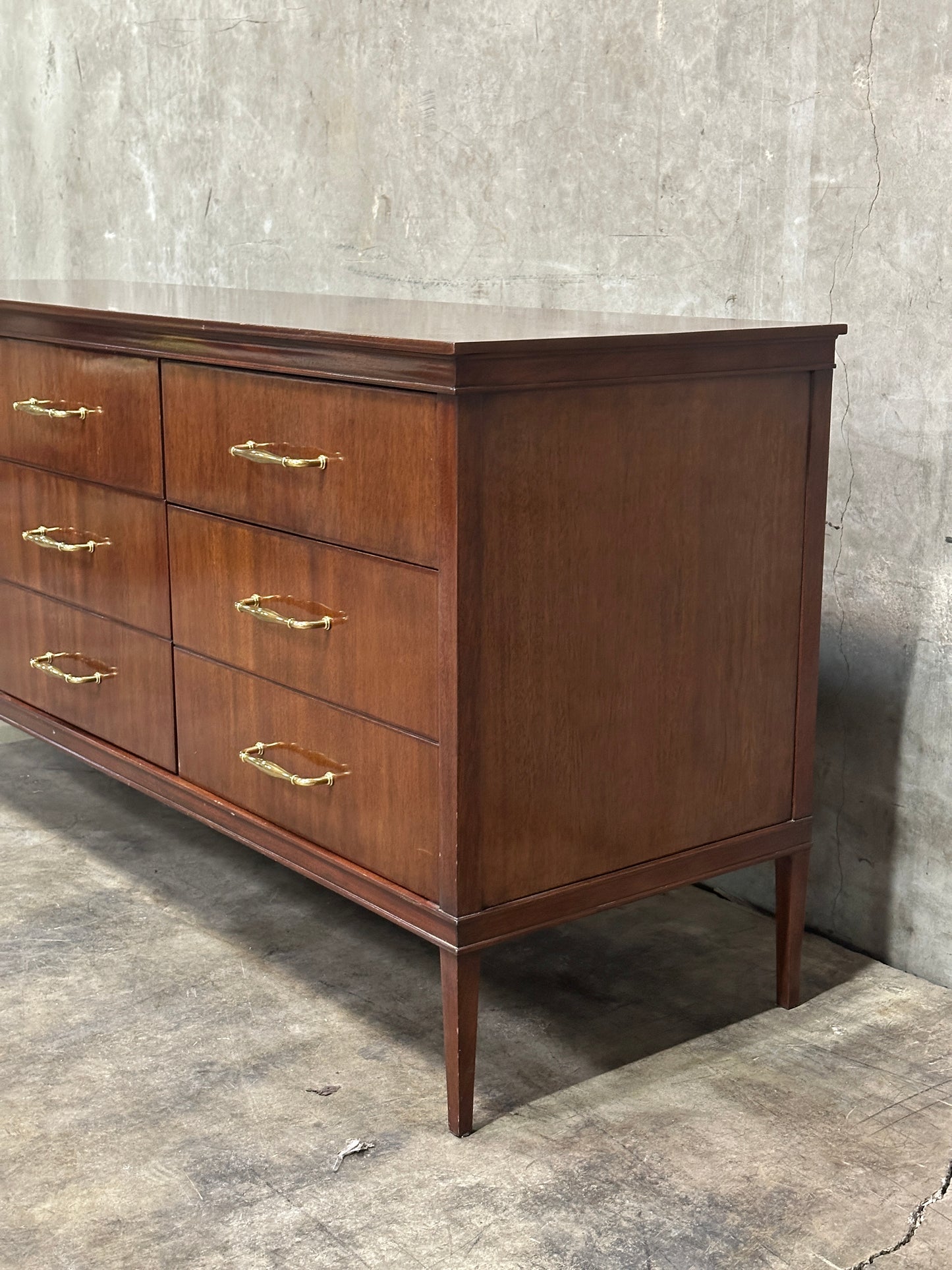 C. Mariani Custom Studio Walnut Sideboard, San Francisco, Nine Drawers