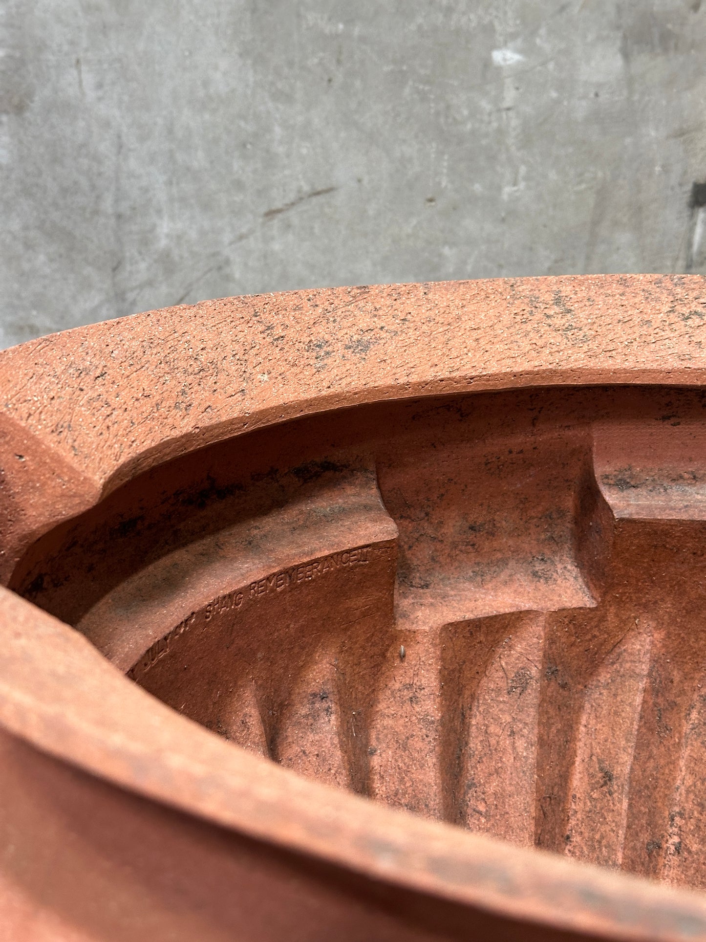William Daley 'Shang Remembrance II' 1979 Signed Slab-Built Unglazed Stoneware Vessel, 21 Inch