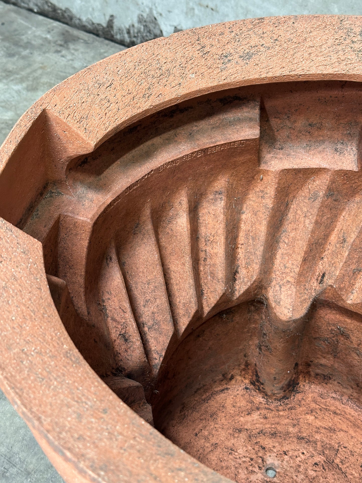 William Daley 'Shang Remembrance II' 1979 Signed Slab-Built Unglazed Stoneware Vessel, 21 Inch