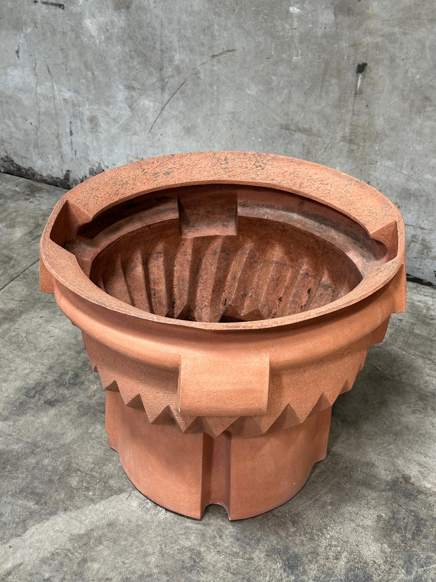William Daley 'Shang Remembrance II' 1979 Signed Slab-Built Unglazed Stoneware Vessel, 21 Inch