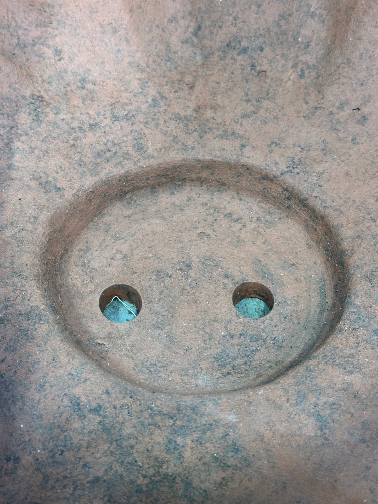Francesco Del Re Italian Terracotta Lobed Bowl Planter, Ciotola Baccellata, 22 Inch, Weathered Patina