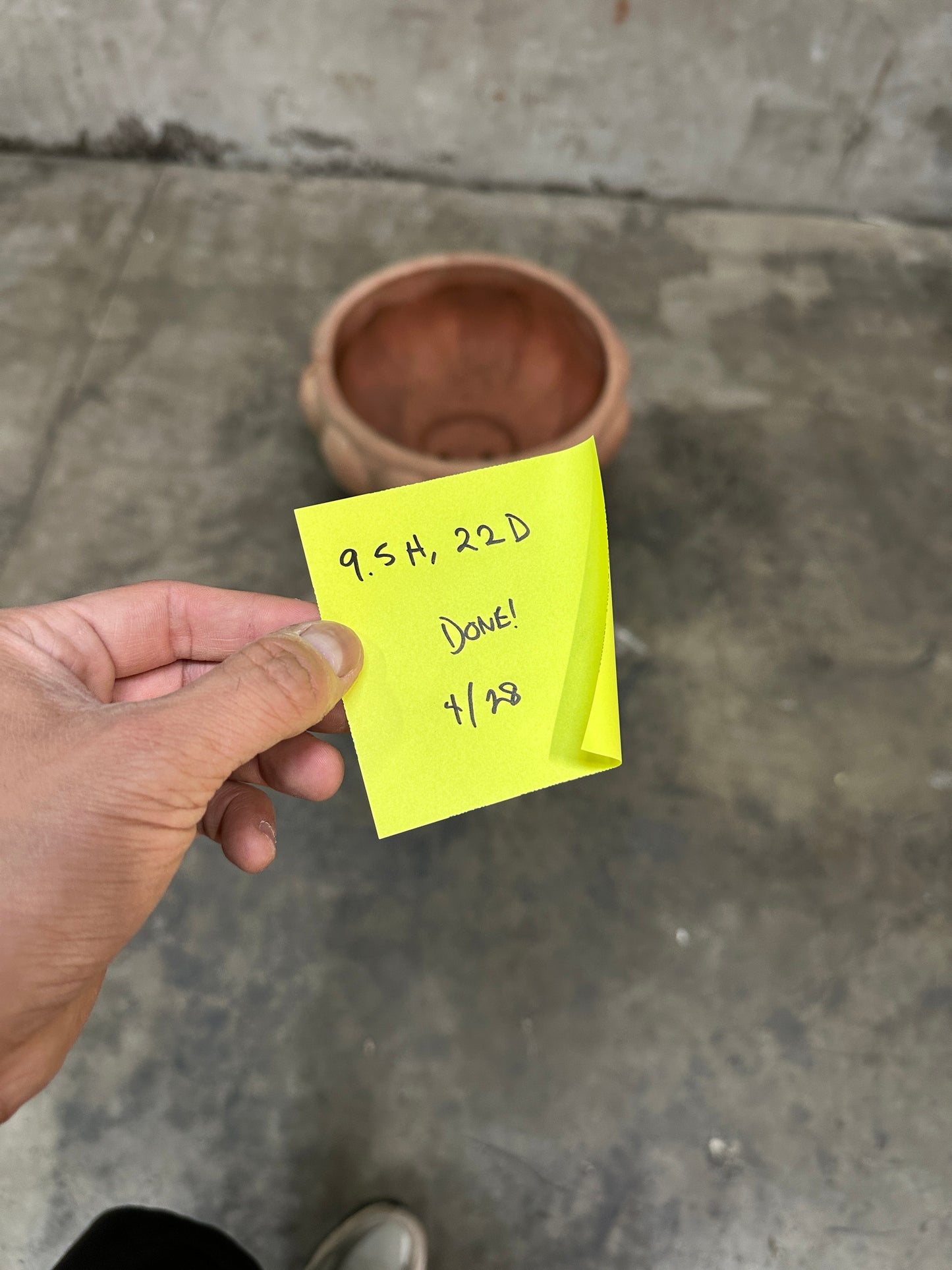 Francesco Del Re Italian Terracotta Lobed Bowl Planter, Ciotola Baccellata, 22 Inch, Weathered Patina