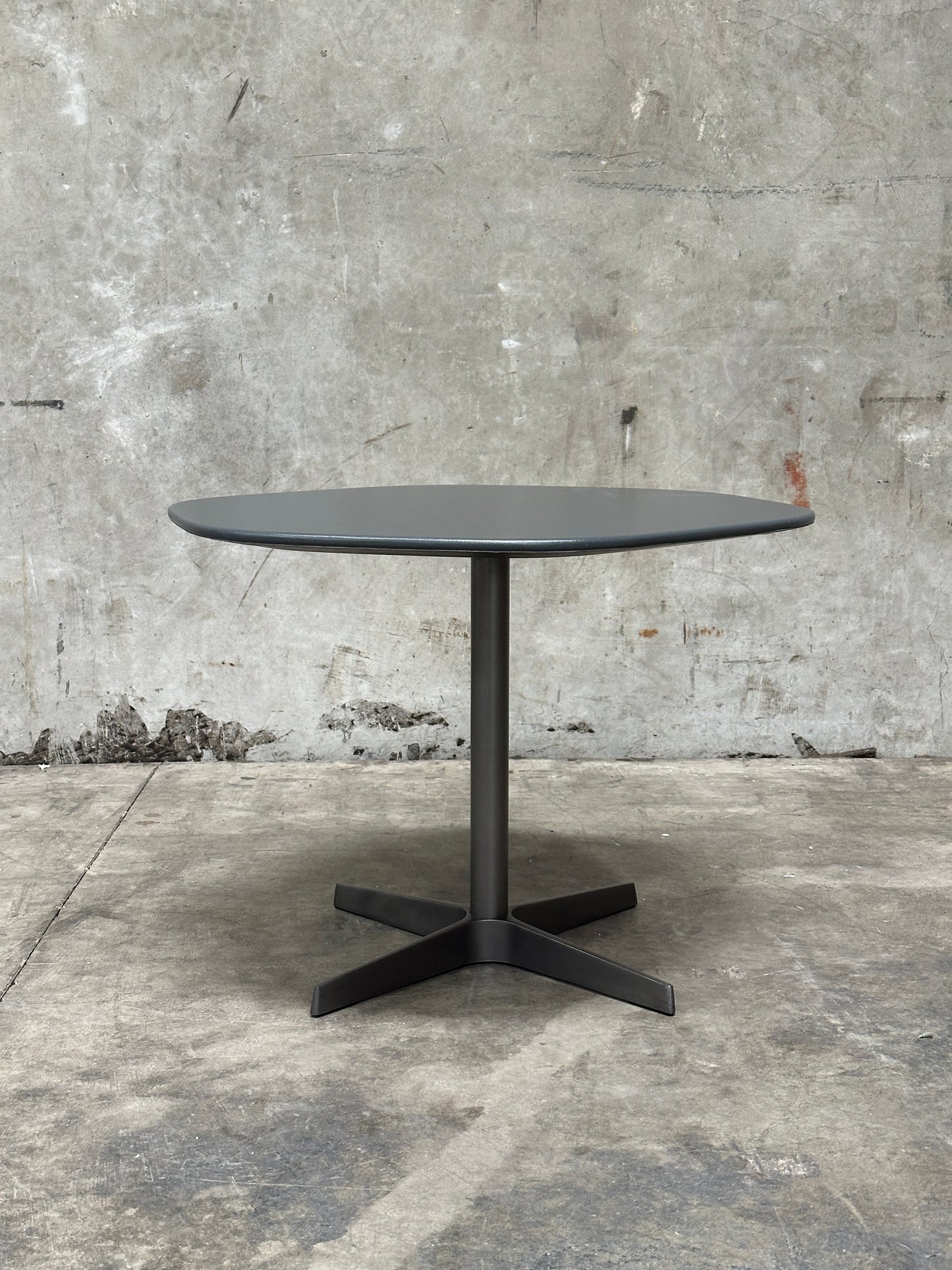 Resource Furniture Nuvola Side Table, Charcoal Lacquer Cloud Top, Pedestal