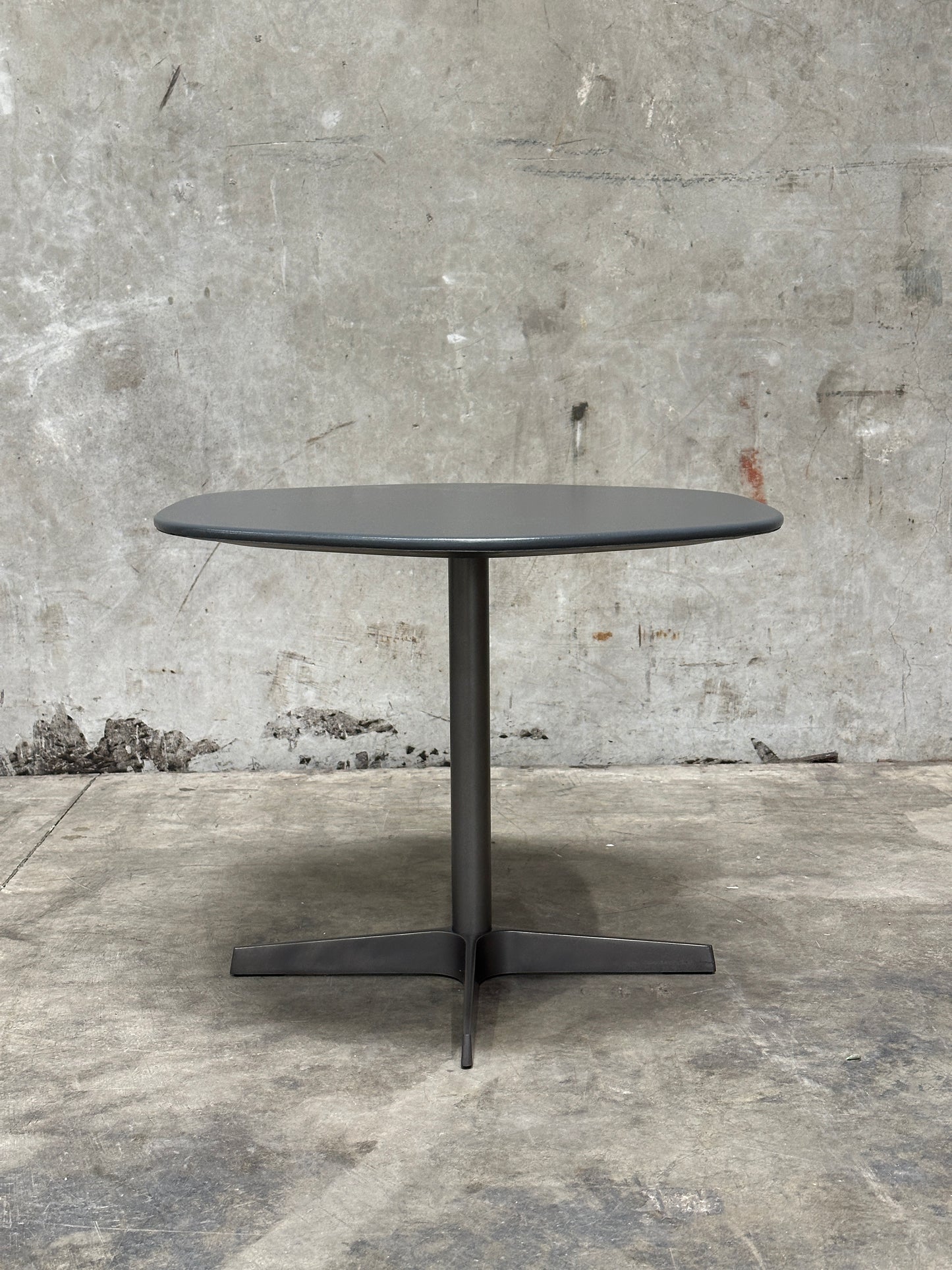 Resource Furniture Nuvola Side Table, Charcoal Lacquer Cloud Top, Pedestal