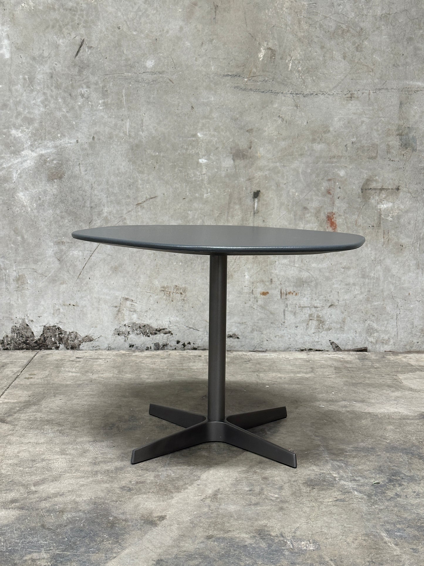Resource Furniture Nuvola Side Table, Charcoal Lacquer Cloud Top, Pedestal