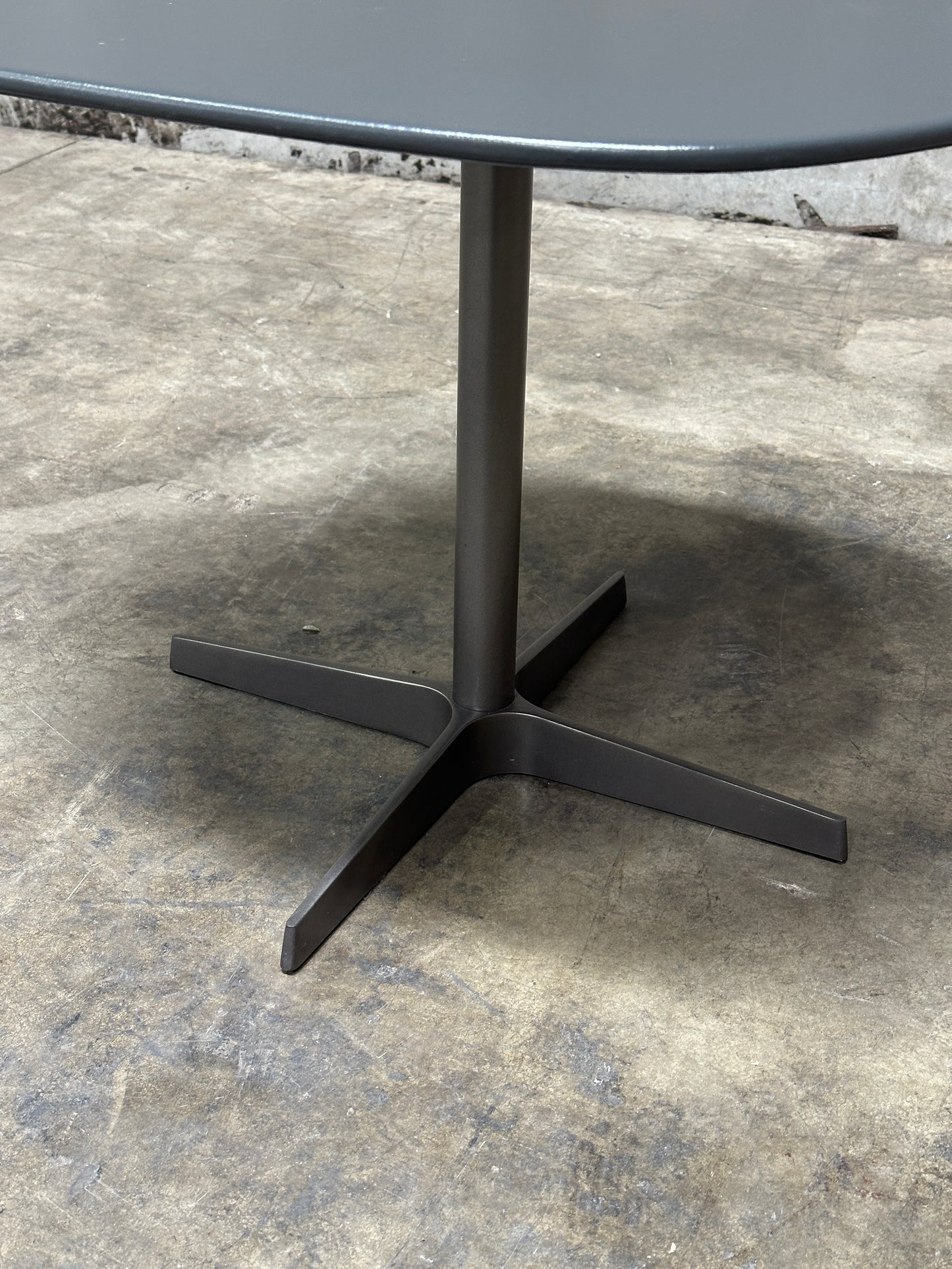 Resource Furniture Nuvola Side Table, Charcoal Lacquer Cloud Top, Pedestal