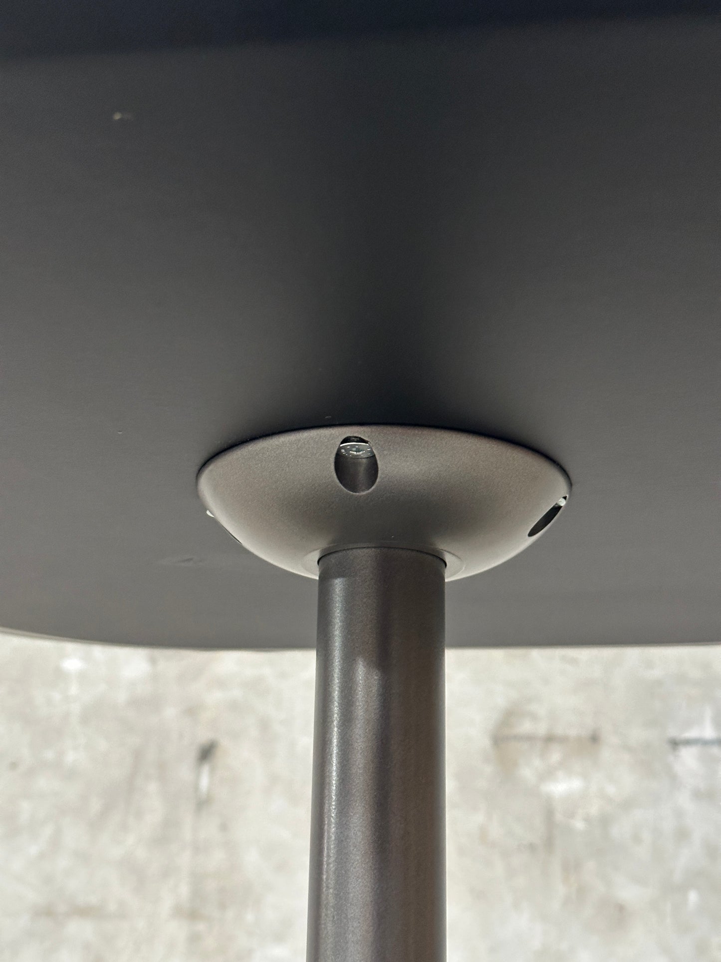 Resource Furniture Nuvola Side Table, Charcoal Lacquer Cloud Top, Pedestal