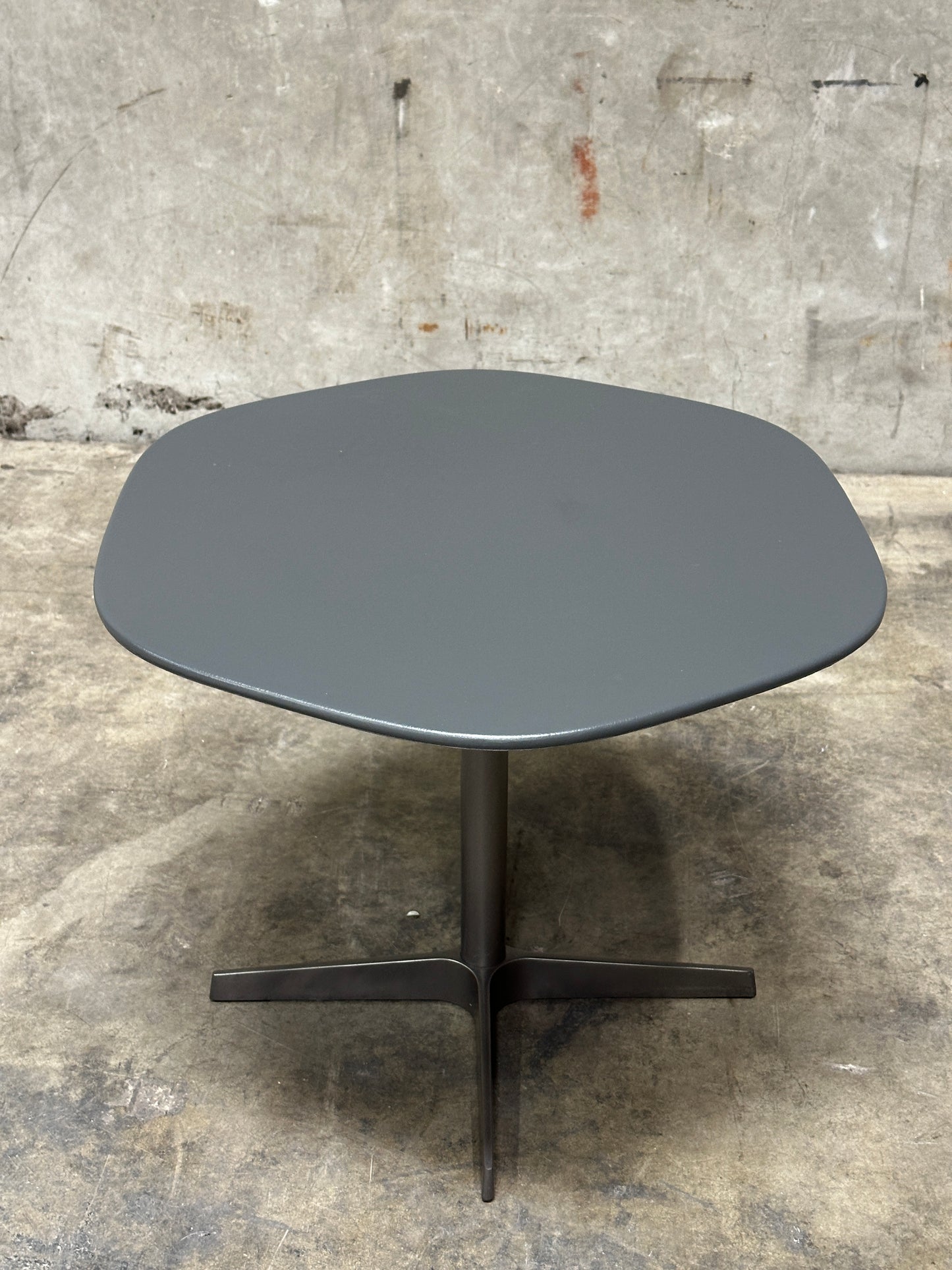 Resource Furniture Nuvola Side Table, Charcoal Lacquer Cloud Top, Pedestal