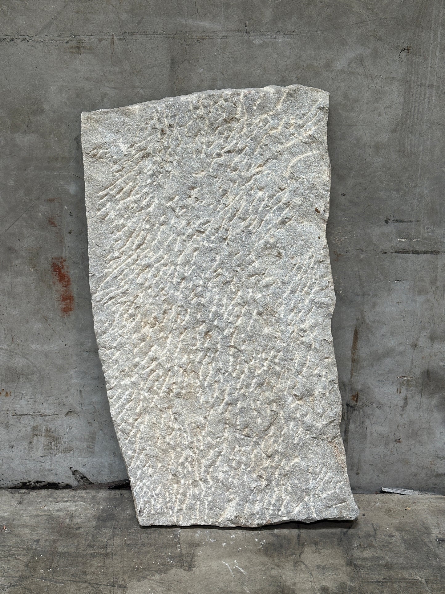 Antique Asian Carved Stone Relief Panel, Phoenix Dragon Motif