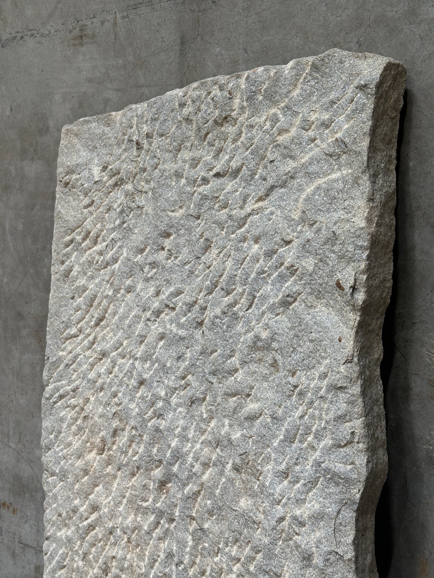 Antique Asian Carved Stone Relief Panel, Phoenix Dragon Motif