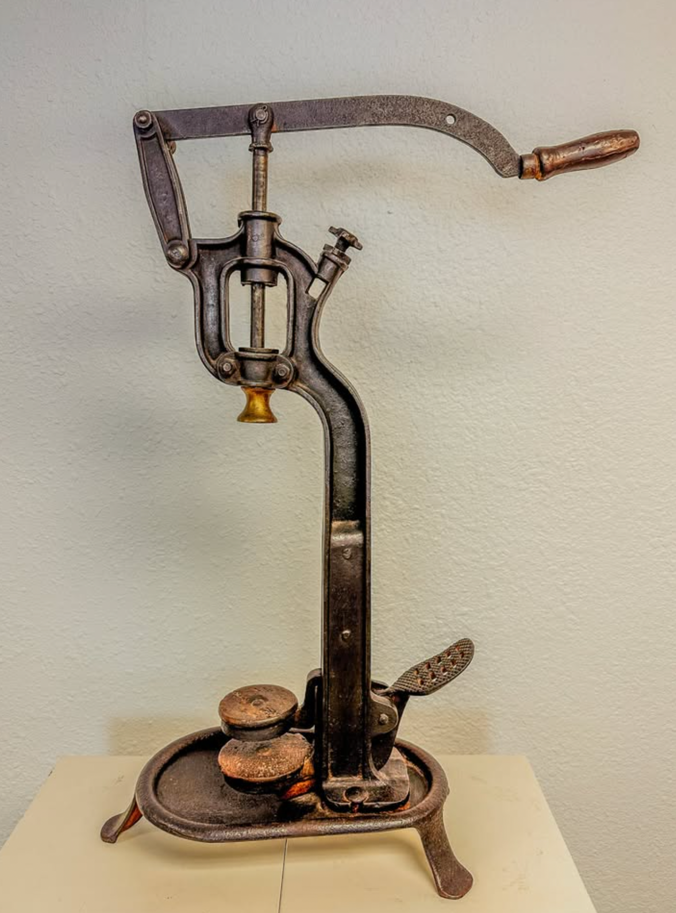 Antique Cast Iron French Wine Bottle Corker