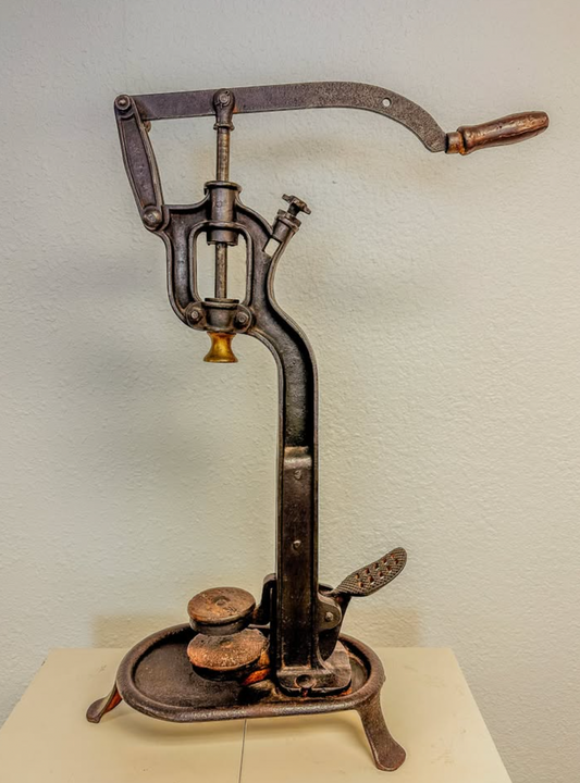 Antique Cast Iron French Wine Bottle Corker